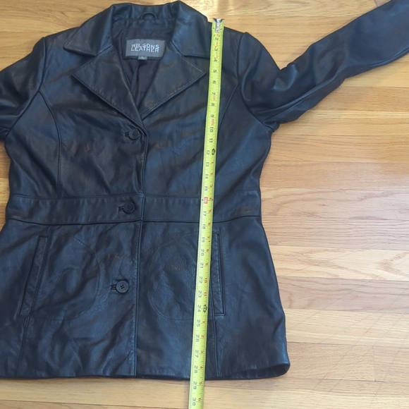 Wilsons Leather brown 3 button jacket Large - Picture 11 of 15